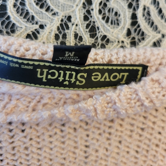 Baby Pink Knit Sweater (M) - Picture 5 of 5